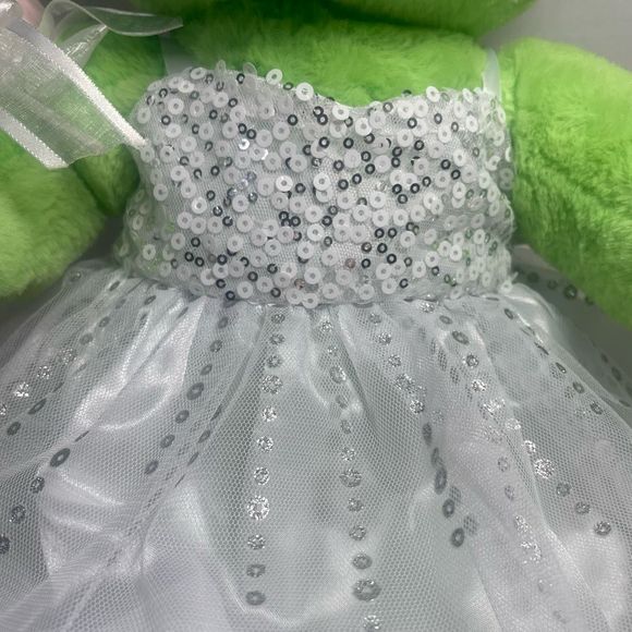 NWOT Build a Bear Spring Green Frog with Princess Outfit PRICE VERY FIRM - Picture 15 of 16